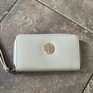 Elegant Cream Wristlet Wallet